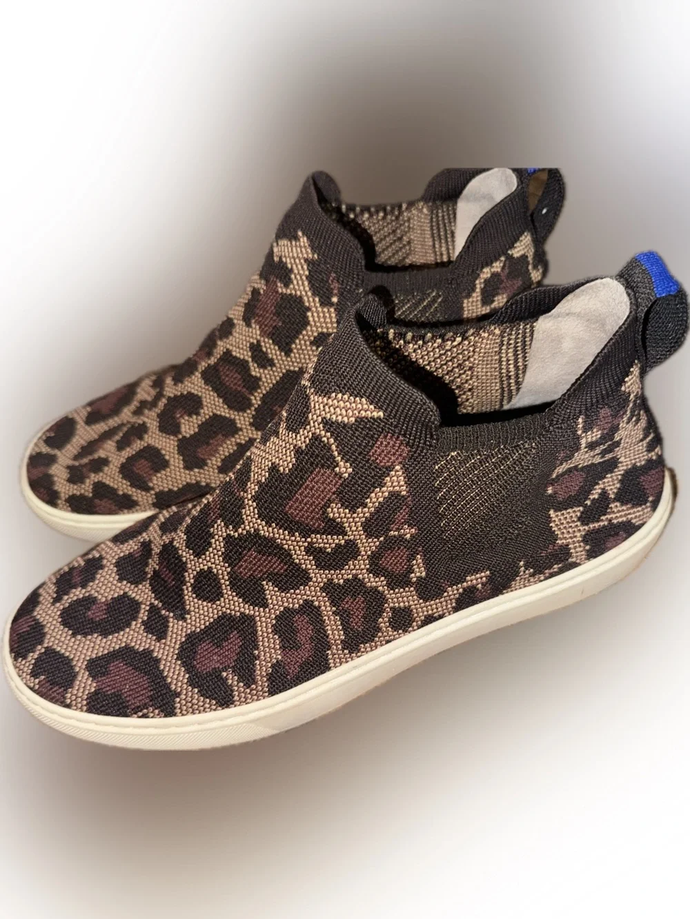 Rothy’s Leopard Print Slip-On Sneakers